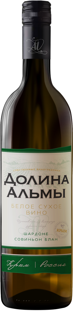 Alma Valley Долина Альмы. Шардоне/Совиньон Блан - белое сухое вино с защищенным географическим указанием Крым