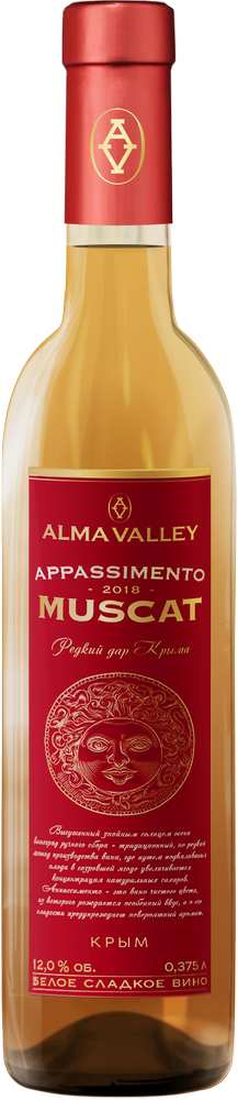 Alma Valley Мускат Аппассимменто - белое природно-сладкое вино