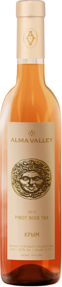 Alma Valley Пино Нуар ТБА - красное природно-сладкое вино из винограда позднего сбора